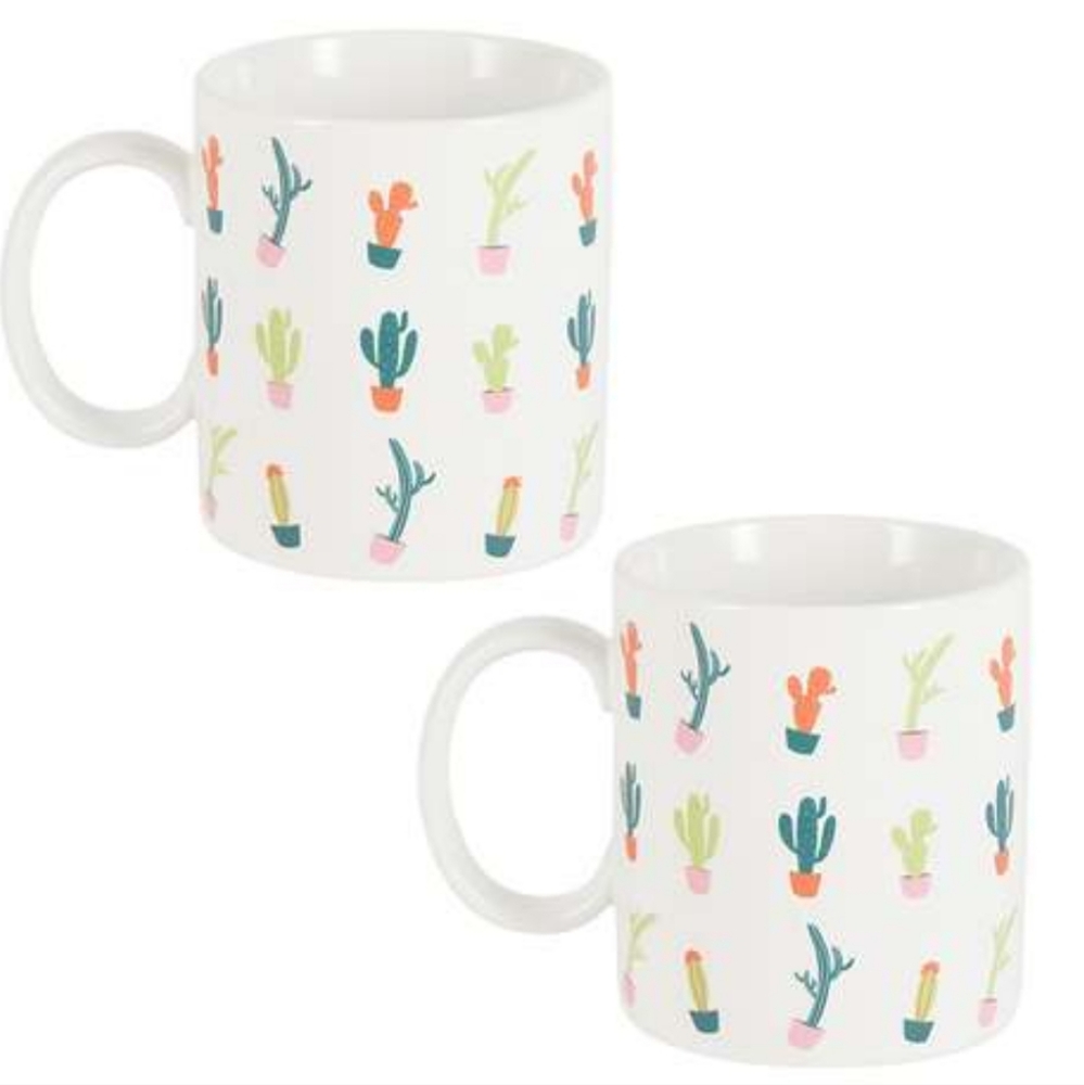 🆕️ XO Sienna Set of 2 Cactus Mugs